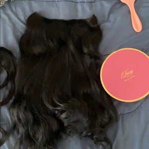 Luxy hair extensions, 20" Off Black Halo®.